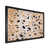 Toile avec cadre de coin noir fermé