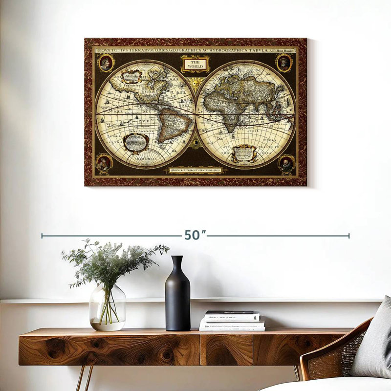 Carte du monde Aliaz, H 24 po x l 36 po