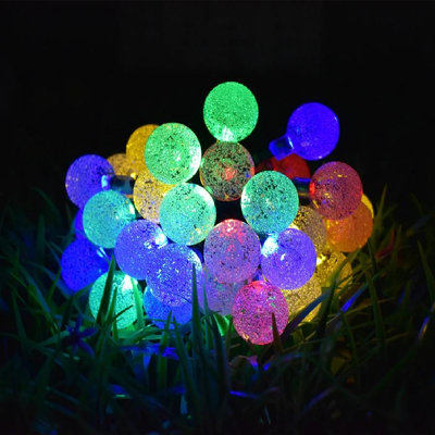 Bubble Globe Solar String Lights