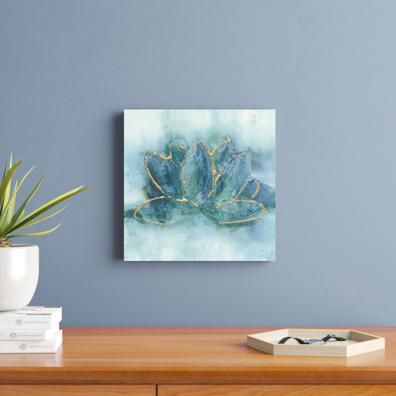 Buddha Lotus by Chris Paschke - Wrapped Canvas Painting, 30cm H x 30cm W
