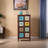 Hand-painted accent cabinet in living room bedroom