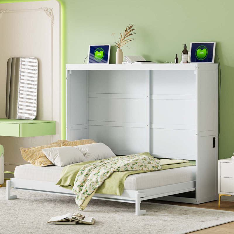 Grand lit escamotable, Blanc