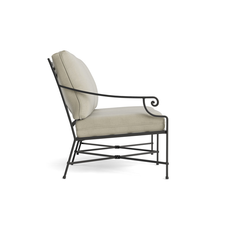 Venetian Outdoor 2 - Seat Loveseat, Textured Pewter, Fusion Charcoal