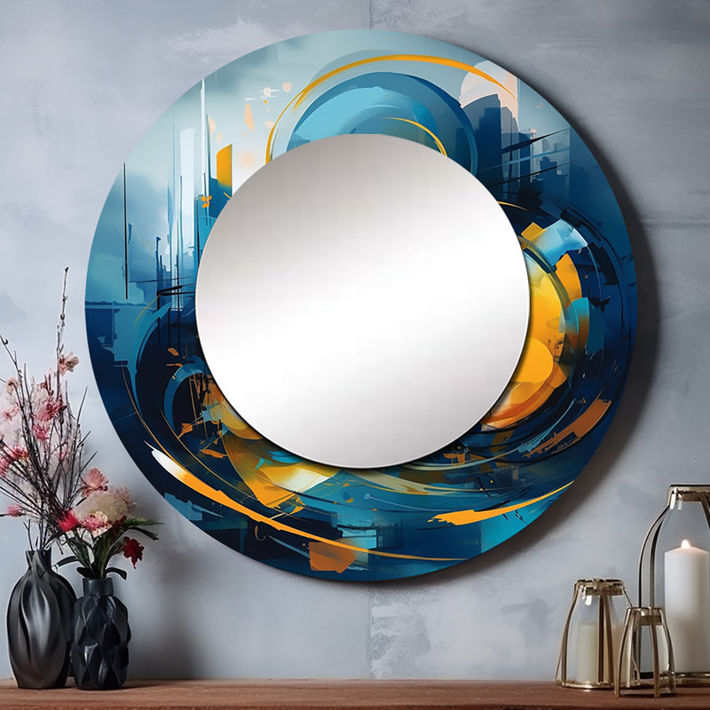 Miroir mural Quaadir, 36 po x 36 po, Rond