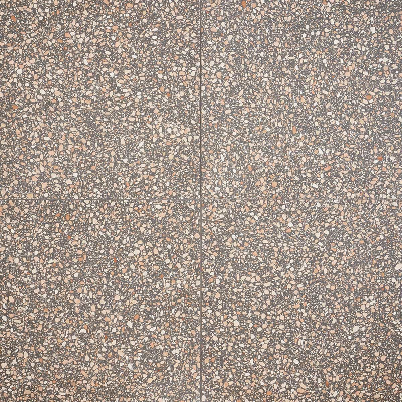 Terrazzo Italy Sacra 24x24 Honed Marble Tile, Dolce Rina Gray