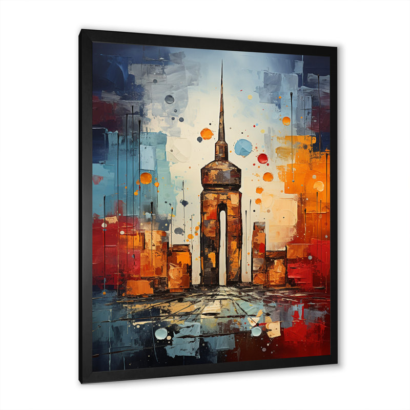 Allemagne Allemagne, restes de mur sur toile, H 32 po x l 16 po x P 1 po, Cadre photo noir