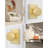 Gold Closet Door Knob Interior, Bruhsed Gold Passage Interior Door Knob, Heavy Duty Zinc Alloy Modern Indoor Brushed Brass DoorKnob for Closet, Hallway, 1 Pack-134912851-134912848