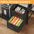 Printer Stand With Power Outlet And USB Ports, Rolling Shredder Stand With Fabric Drawers And Storage Shelf, Sturdy Home Office Printer Table With Multi-Functional Design