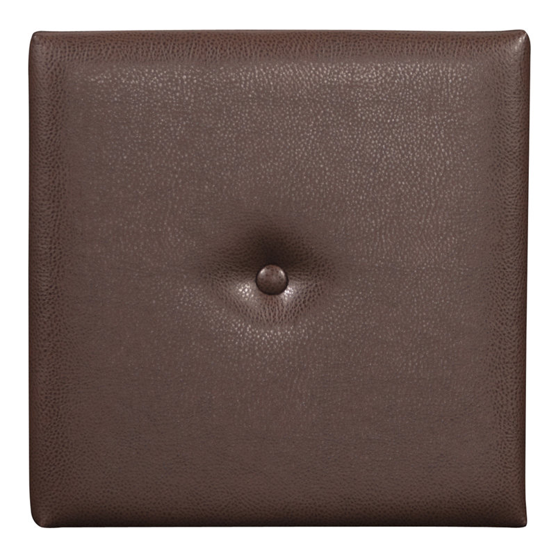 Décoration murale à bouton de bois, Pacane, H 16 po x l 16 po x P 1 po