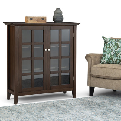 Edgecomb Solid Wood 2 - Door Rectangle Accent Cabinet