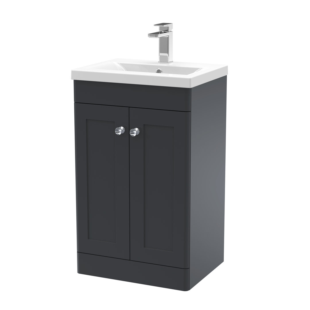 Classique 500mm Free-standing Single Bathroom Vanity with Vitreous China Vanity Top
