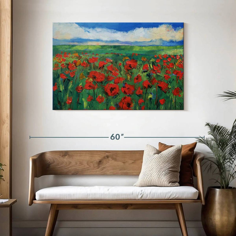 Champ de coquelicots d'Alvord, H 30 po x l 45 po