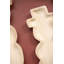  Ensemble de 2 plateaux de bonhommes de neige sculptés en bois sculpté de 23,75 po de hauteur