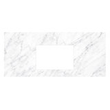 49" Single Bathroom Vanity Top in Carrara