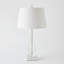 Tapered Crystal Lamp W/Marble Base