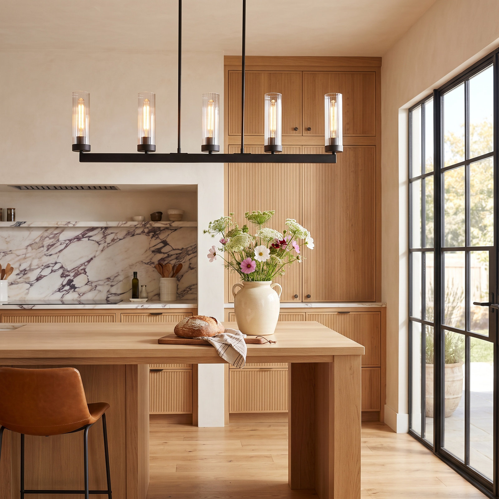 Dominique Dimmable 5 - Light Pendant