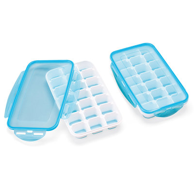 Easy Release Ice Cube Trays Fridge Bin -  Prep & Savour, 8E12F6B396AC4305A53606FAD1FC0E5D