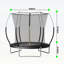 Trampoline 6 pi Springfree No Gap avec cordes élastiques pour un rebond doux et sécuritaire, idéal pour s'amuser en famille et faire de l'exercice-132810797