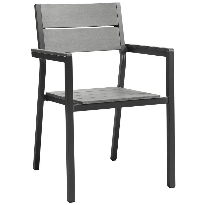 Ensemble repas d'extérieur 5 pièces Maine, Brun / blanc, H 33 po x l 35,5 po x L 83,5 po