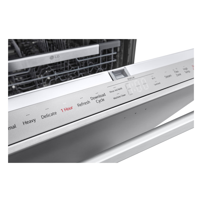 Lg Studio Smart Top Control Dishwasher With 1-Hour Wash & Dry, Quadwash Pro, Truesteam And Dynamic Heat Dry, Silver