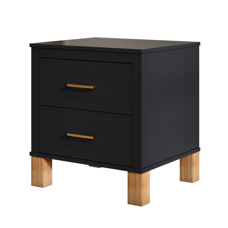 Table de bout avec rangement, Black
