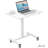Latichia Adjustable Metal Base Computer Desk