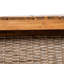 Ensemble de table de salle à manger d'extérieur en bois d'acacia avec 1 table et 1 banc, brun-630304151
