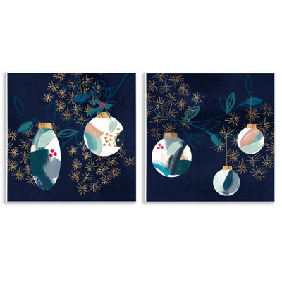 "Abstract Ornaments on Tree", ensemble de 2 toiles par Jennifer Paxton Parker
