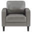 Fauteuil d'appoint gris avec accoudoirs rembourrés-504525894