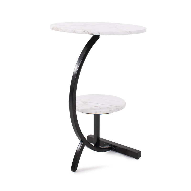 Imranul Marble Top End Table