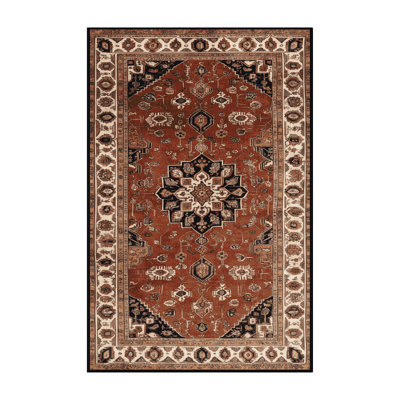 Tapis brun lavable à la machine