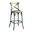 Tabouret de bar à dossier croisé-125536039-125536037