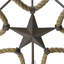 Lustre en roue de chariot à 5 lumières de style bougie Charlie-Jo