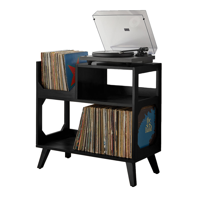 Console de rangement pour disques Barajas, Noir