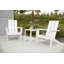 Ensemble de chaises et de chaises Adirondack d'extérieur en PEHD LuXeo Arcadia, 3 pièces-88097495