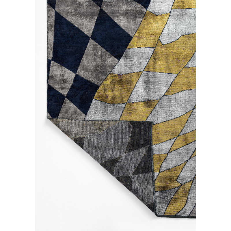 Modern Op Art Abstract, Rectangle 6'7" x 9'10"