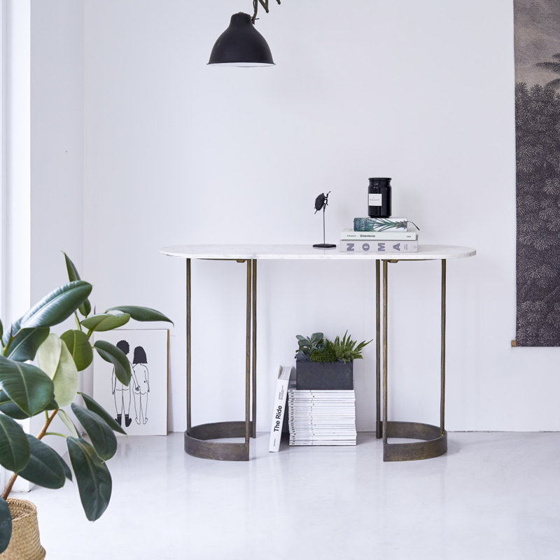 Gustav 122cm Marble Top Console Table