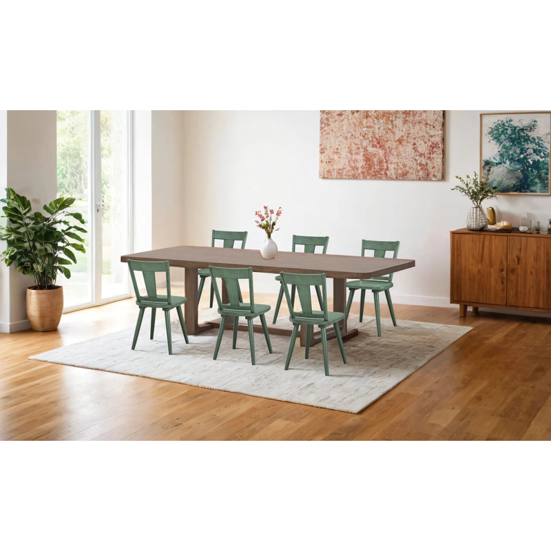 Ensemble de 6 chaises de salle à manger Pieterina, Vert