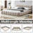 Queen Size Upholstered Bed Frame-2100306464