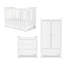 Snowdon 4 in 1 Mini 3 Piece Furniture Set and Fibre Mattress - White-104808040