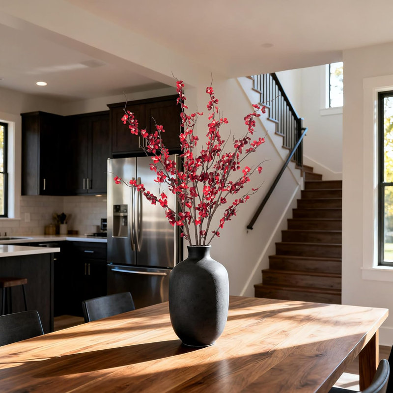 4 pieces of imitation cherry blossom branches