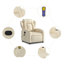  Fauteuil inclinable de massage en tissu crème (100% polyester), métal, contreplaqué
