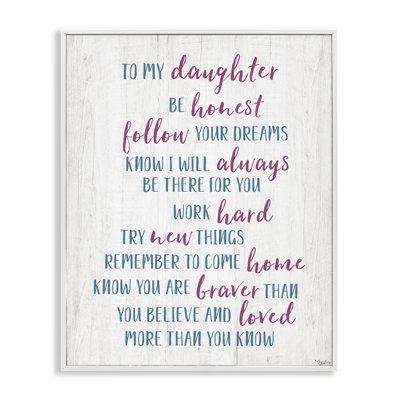 Giclée encadrée To To Daughter, par Gigi Louise
