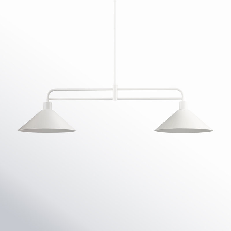 Fayra Industrial Linear Pendant, White