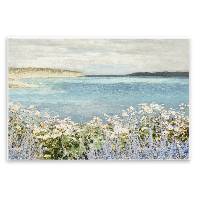  «Daisy Field over Sea» par Amber Sterling, H 13 po x l 19 po