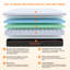 Matelas en mousse à mémoire de forme de 10 po de taille moyenne avec housse infusée de thé vert et de graphène - essai gratuit de 100 nuits-112703057