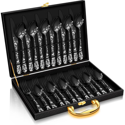 30-Piece Stainless Steel Flatware Set With Gift Box, Mirror Finish Cutlery For 6, Includes Forks, Spoons, And Knives, Dishwasher Safe For Home, Restaurant, And Hotel Use