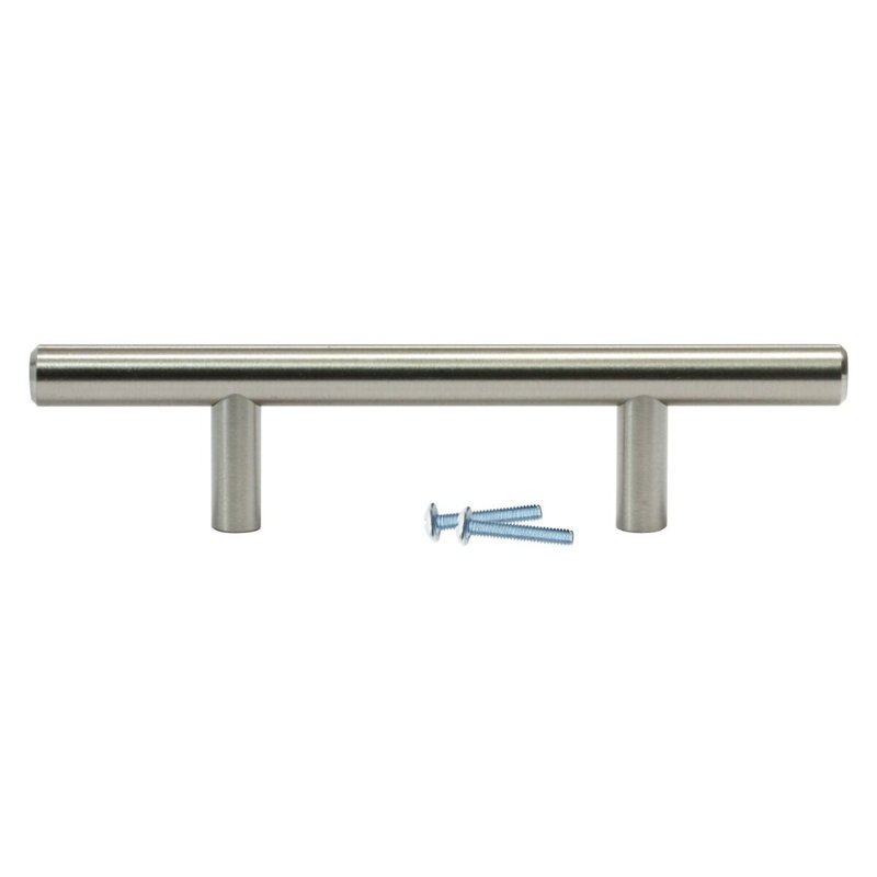 Brushed Nickel 3" Center to Center Bar Pull Set