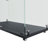 VistaGlow Modern 63" Black Tempered Glass Curio Cabinet w/5 Dynamic LED Modes