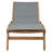 Parmele Outdoor Teak Wood Chaise Lounge